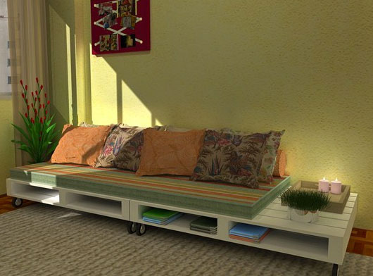 Como fazer um sofá sustentável com pallets